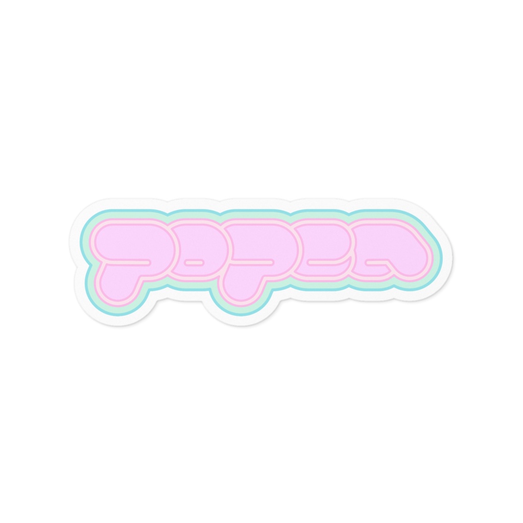 popcaロゴステッカー