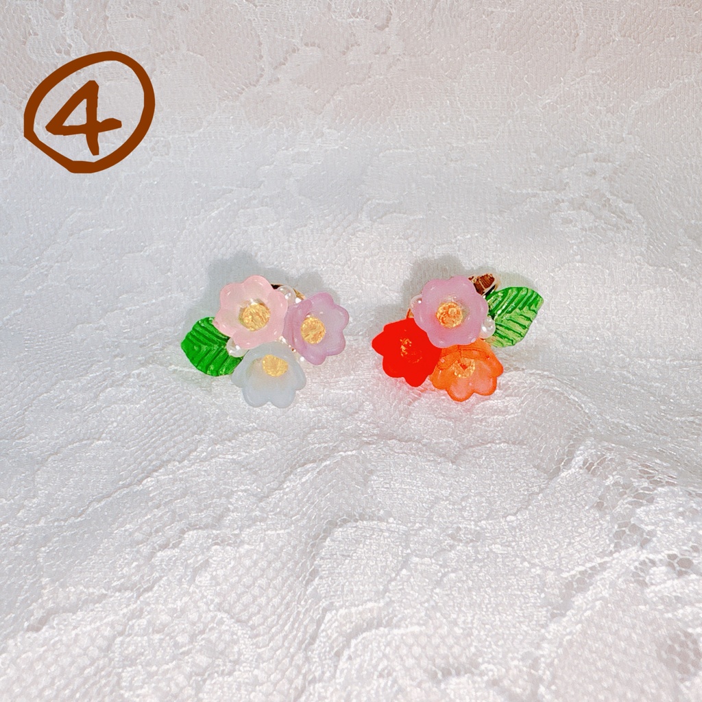 ごきげんふらわ〜イヤリング