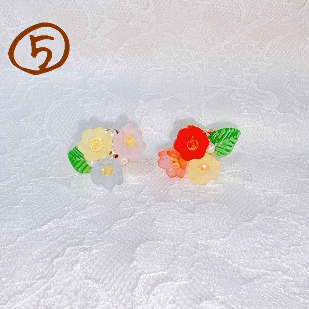 ごきげんふらわ〜イヤリング