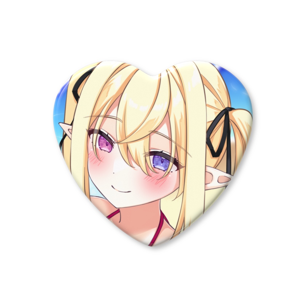 【期間限定】鬼吸魔りあな 誕生日グッズ 2025【ハート缶バッチ】