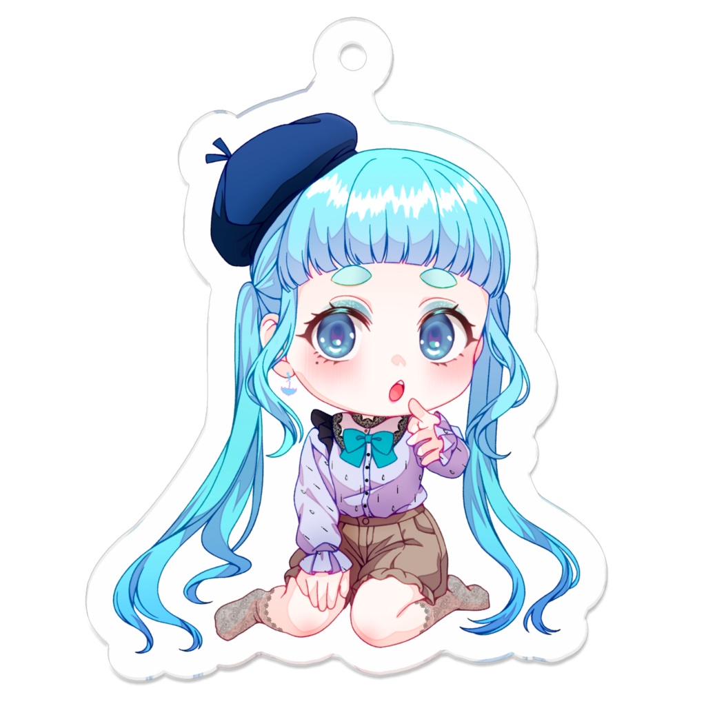 おすわりつむりん アクリルキーホルダー