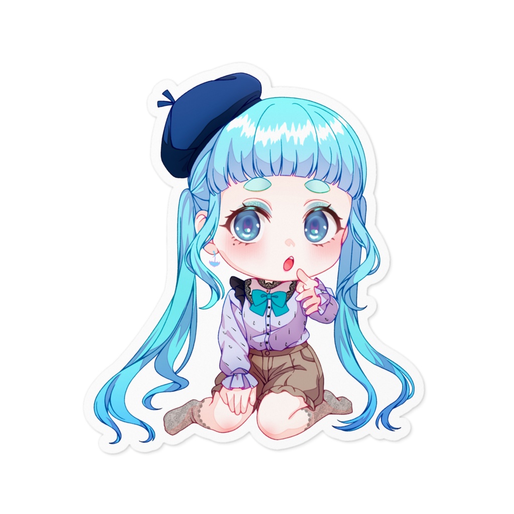 おすわりつむりん ステッカー