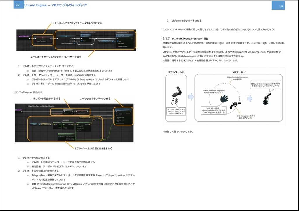 Unreal Engine VRサンプルガイドブック