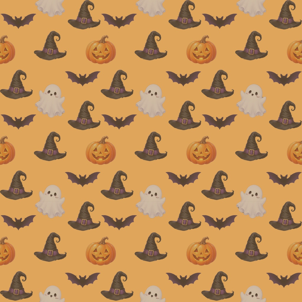 ハロウィン デジタルペーパー ラッピングペーパー 手帳素材 8色セット コラージュ 素材 デジタル素材