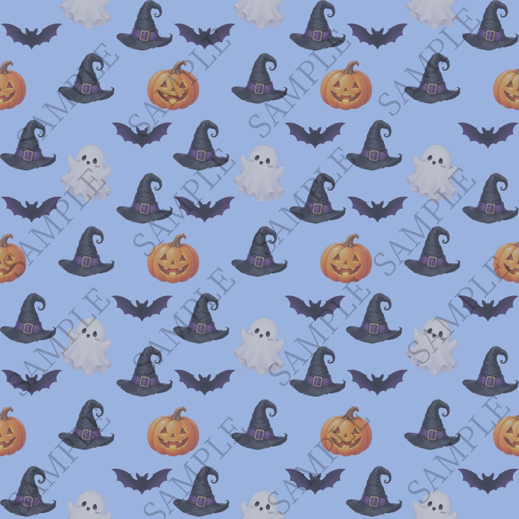 ハロウィン デジタルペーパー ラッピングペーパー 手帳素材 8色セット コラージュ 素材 デジタル素材