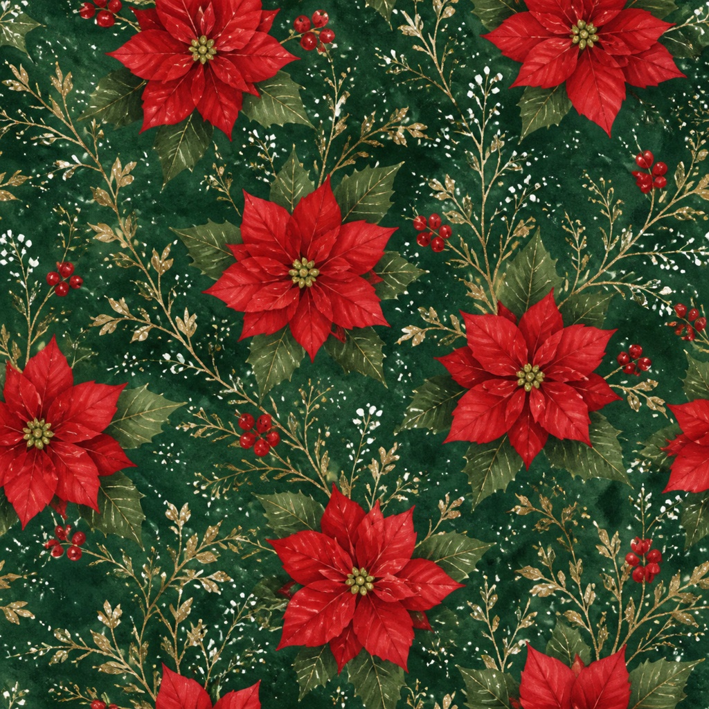 クリスマス デジタルペーパー 6枚セット|大人かわいい 背景素材・コラージュ・手帳・ラッピング素材 PNG 3600×3600px