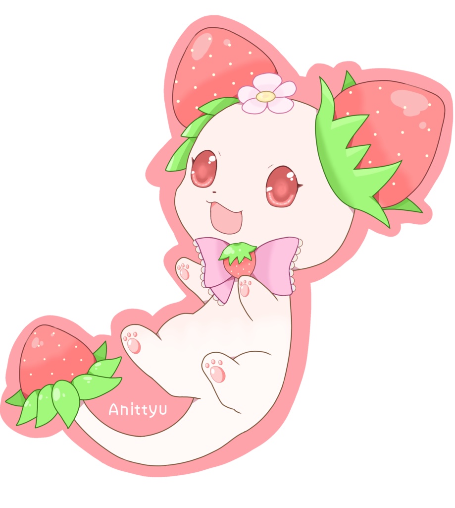あにっちゅアクリルキーホルダー(いちごちゃん)