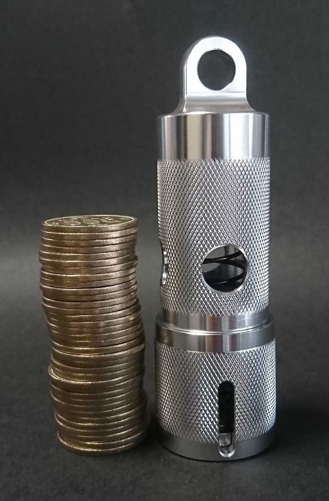 【送料無料】500円用 アルミ製コインシリンダー 35枚モデル CC-35