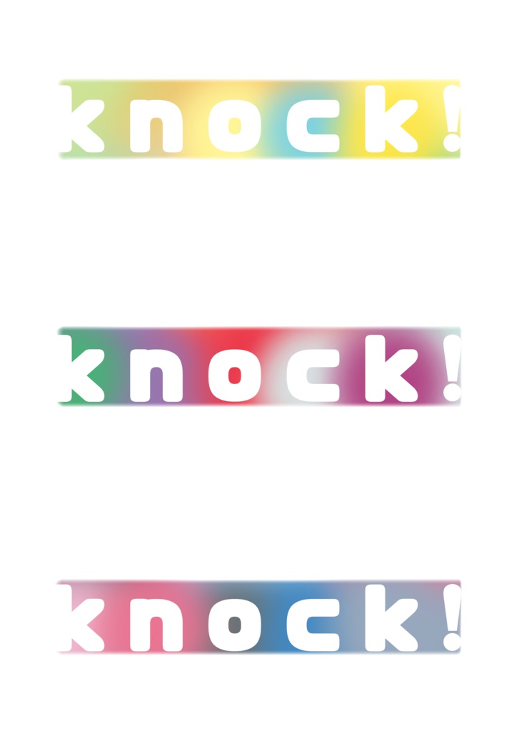 knock！knock！knock！