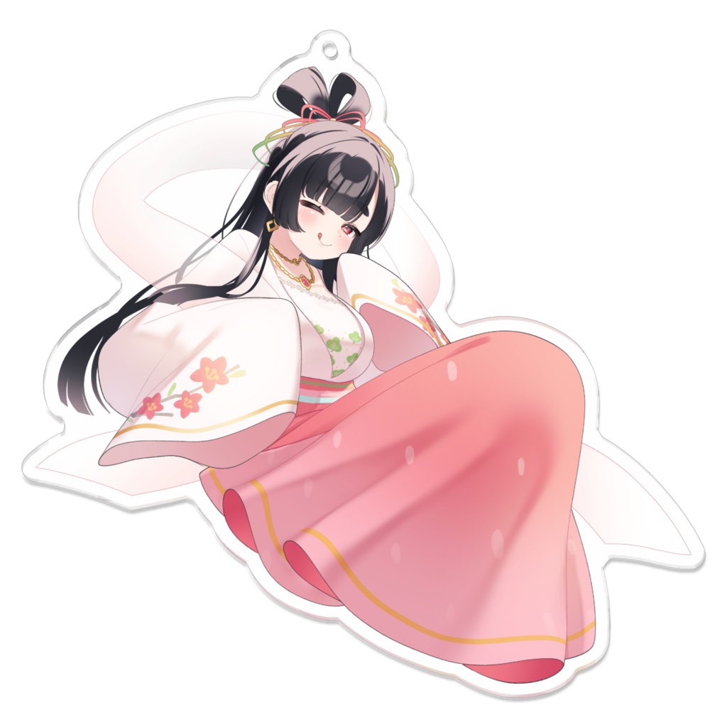 【常駐グッズ】てへぺろアクリルキーホルダー 10mm