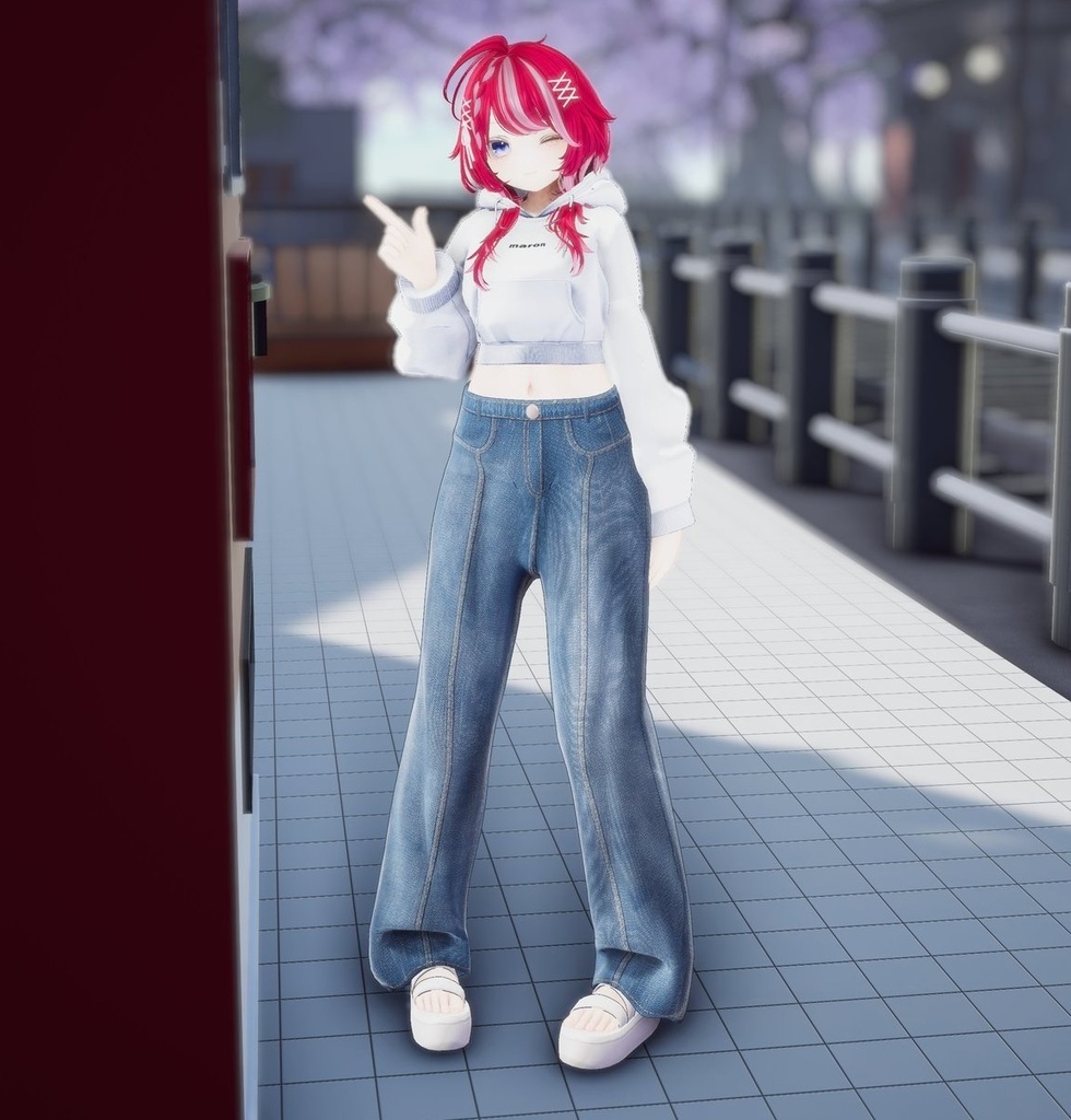 【2025/09/02更新】【6アバター対応】frontseam jeans