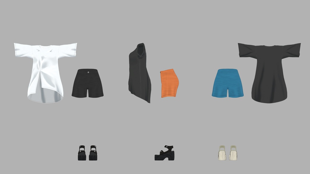 【6アバター対応】simpleclothes005