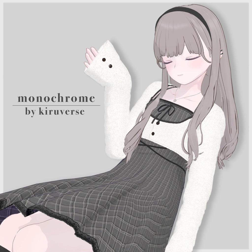 【2026/03/09更新】【7アバター対応】monochrome dress