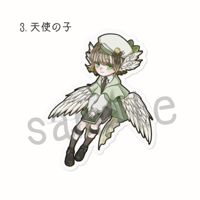 ダイカットステッカー(80mm×80mm)