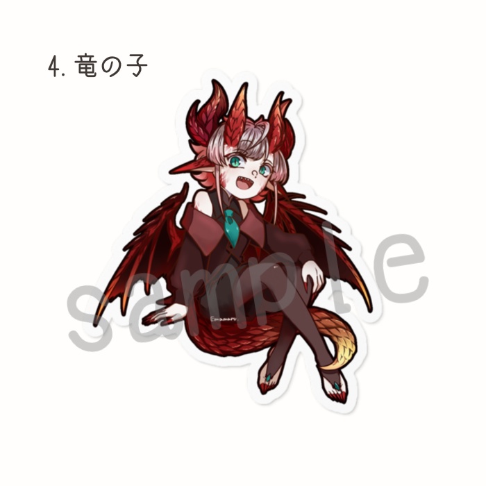 ダイカットステッカー(80mm×80mm)