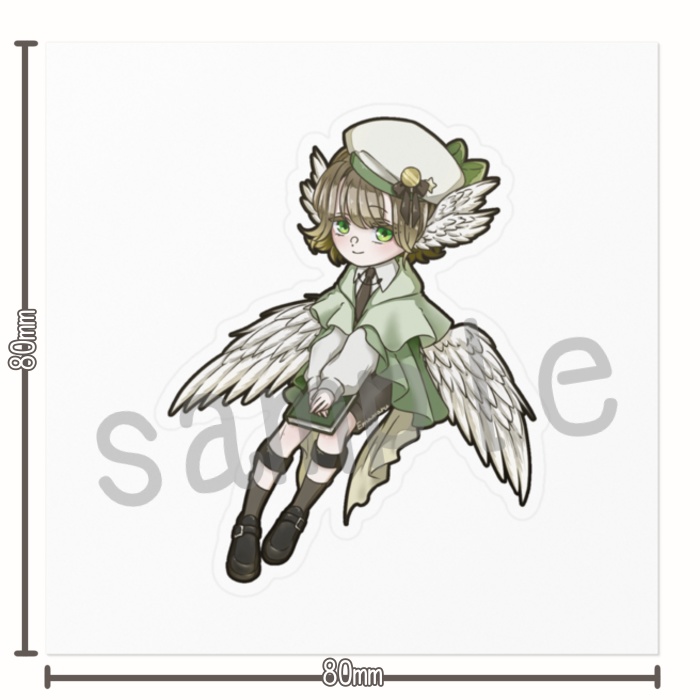 ダイカットステッカー(80mm×80mm)