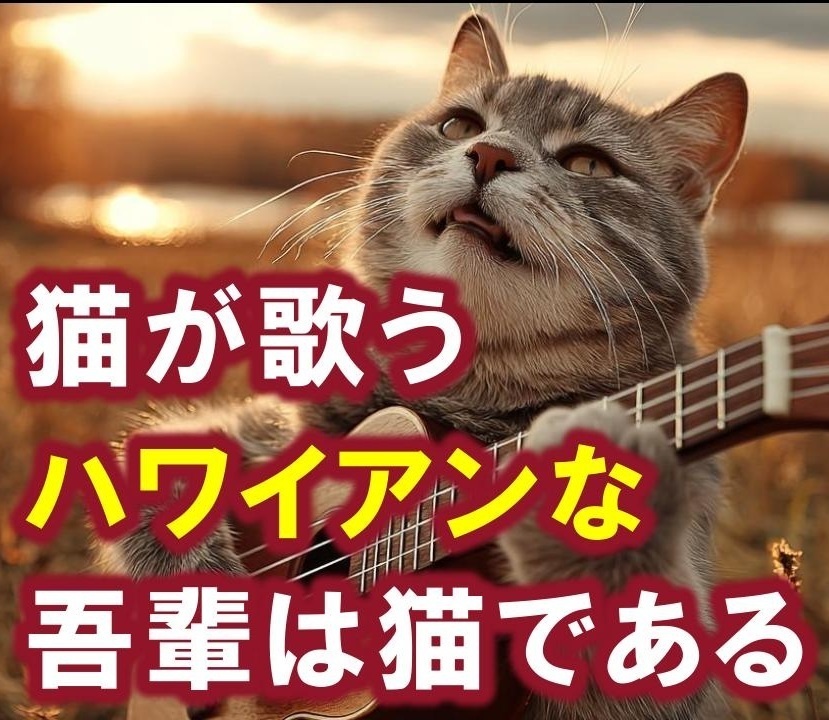 猫が歌うハワイアンな『吾輩は猫である』
