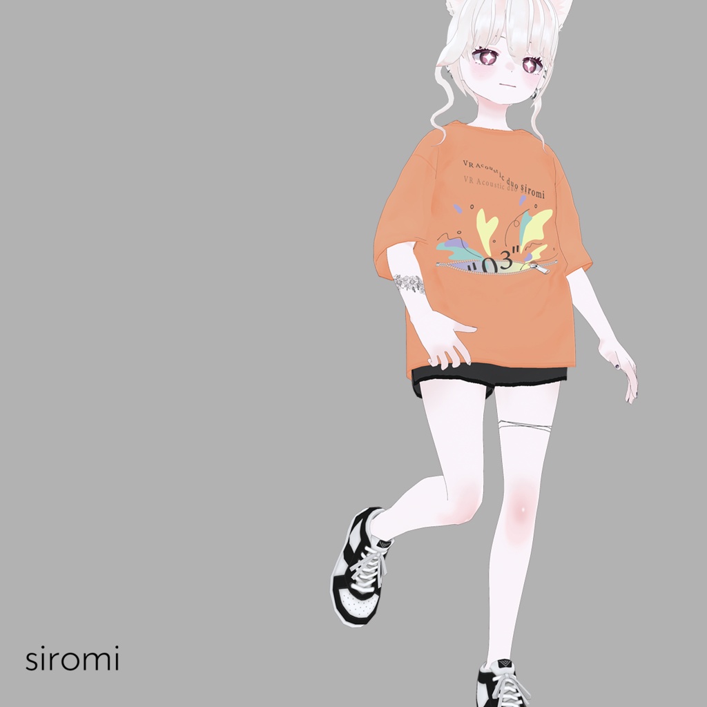 【無料】_siromi公式3nd Anniversary LiveTシャツ テクスチャ Vroid用