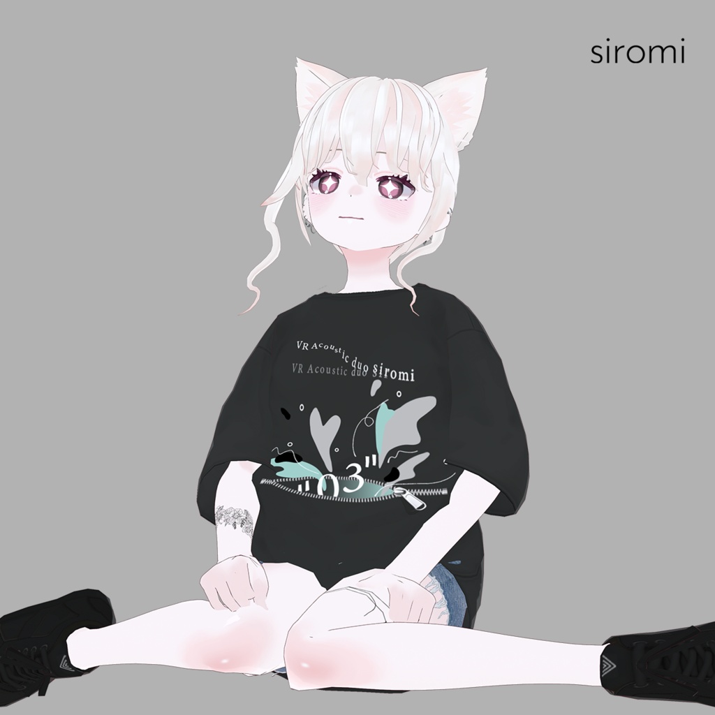 【無料】_siromi公式3nd Anniversary LiveTシャツ テクスチャ Vroid用