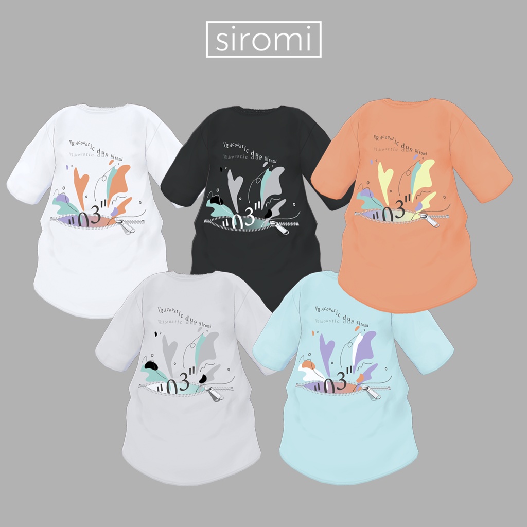 【無料】_siromi公式3nd Anniversary LiveTシャツ テクスチャ Vroid用