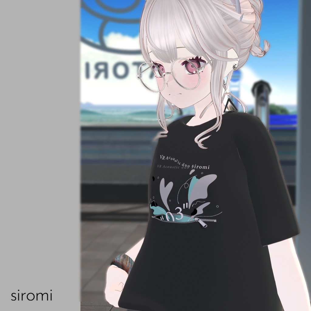 【無料 VRChat】_siromi公式 3nd Anniversary LiveTシャツ 🐟全5色