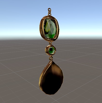 【無料】VRchat用 エメラルドイヤリング