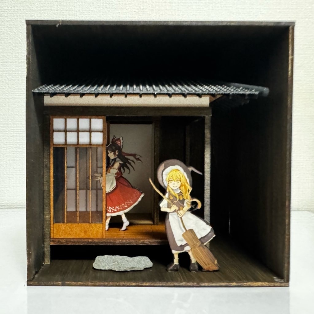 住居合同ジオラマ「博麗神社縁側」