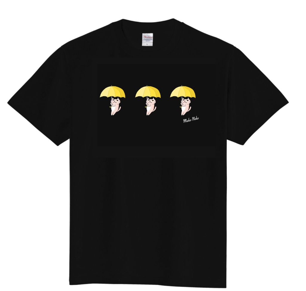 マコネコTシャツ【黒】(限定受注生産)