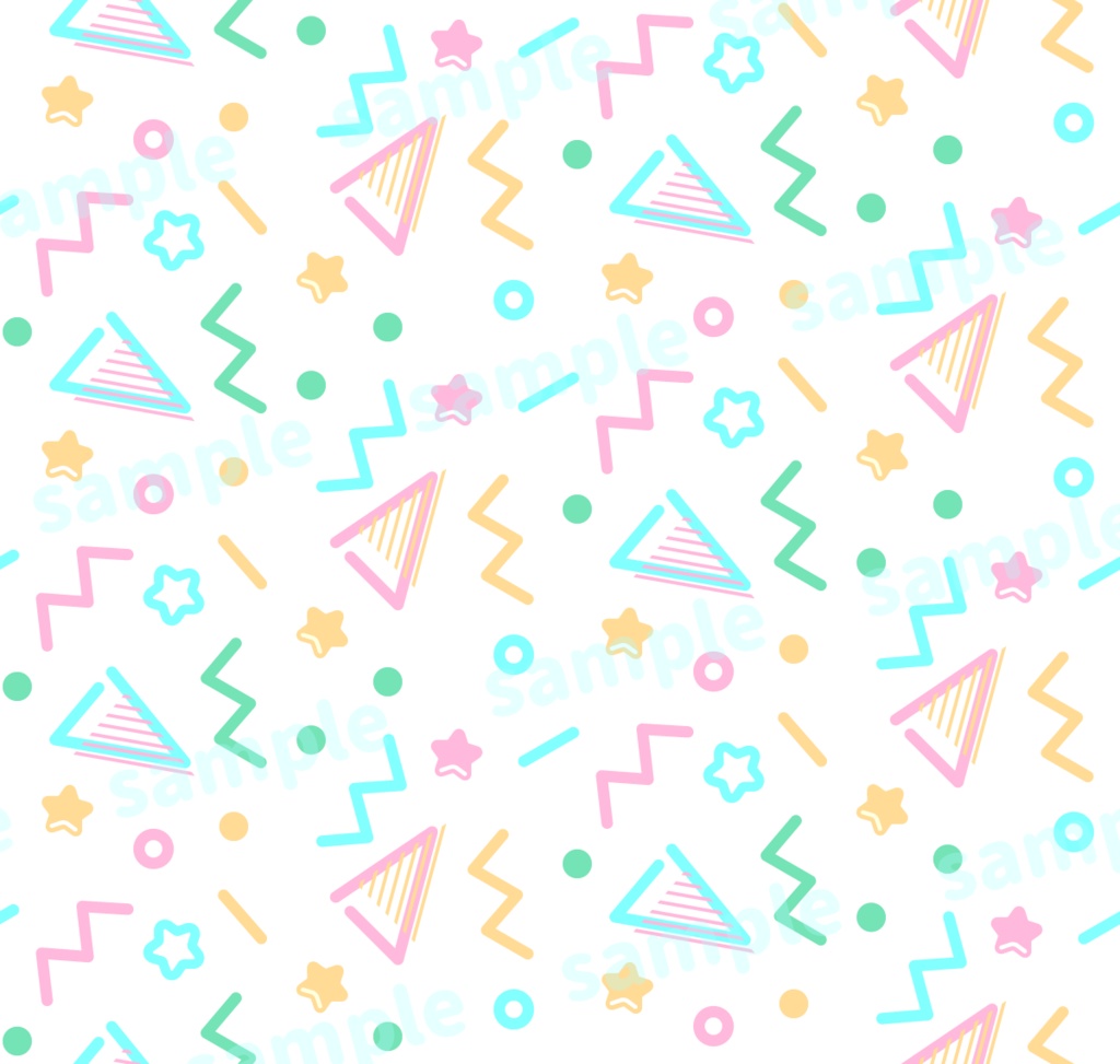 【商用利用可】平成レトロポップな背景素材 6種類