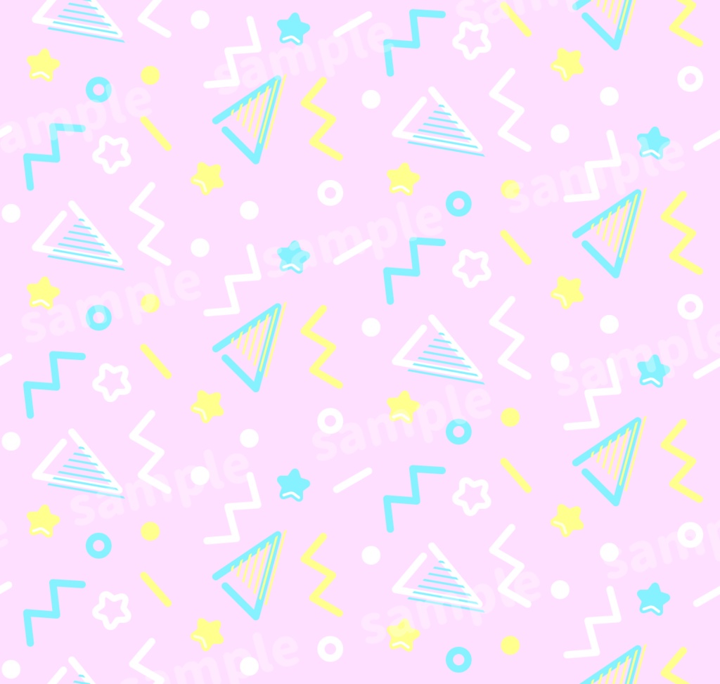 【商用利用可】平成レトロポップな背景素材 6種類