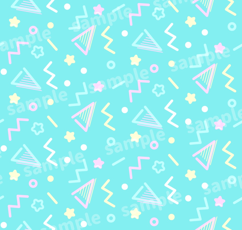 【商用利用可】平成レトロポップな背景素材 6種類