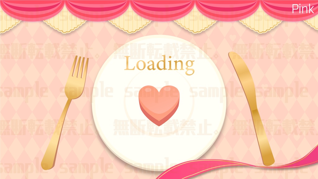 バレンタインに使える!チョコとテーブルセットの【配信素材】