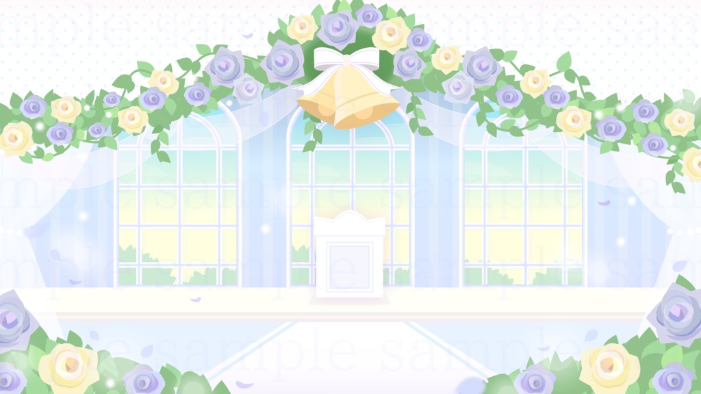 ウェデイングの背景素材【配信素材】