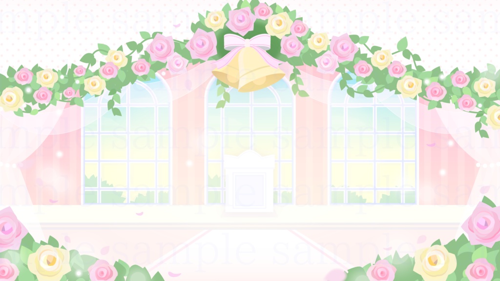 ウェデイングの背景素材【配信素材】