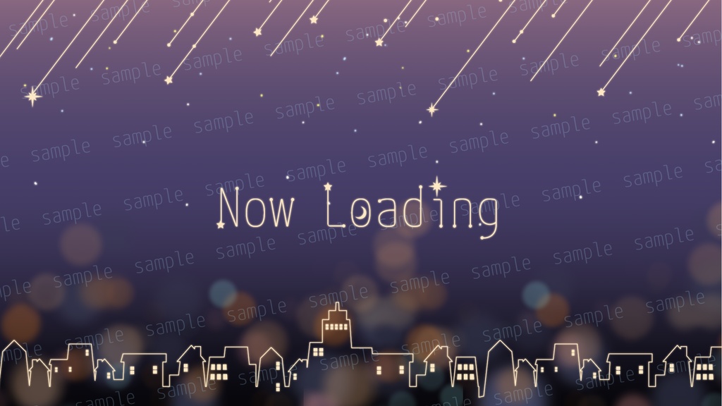 夜と夜景の配信背景素材【配信素材セット】