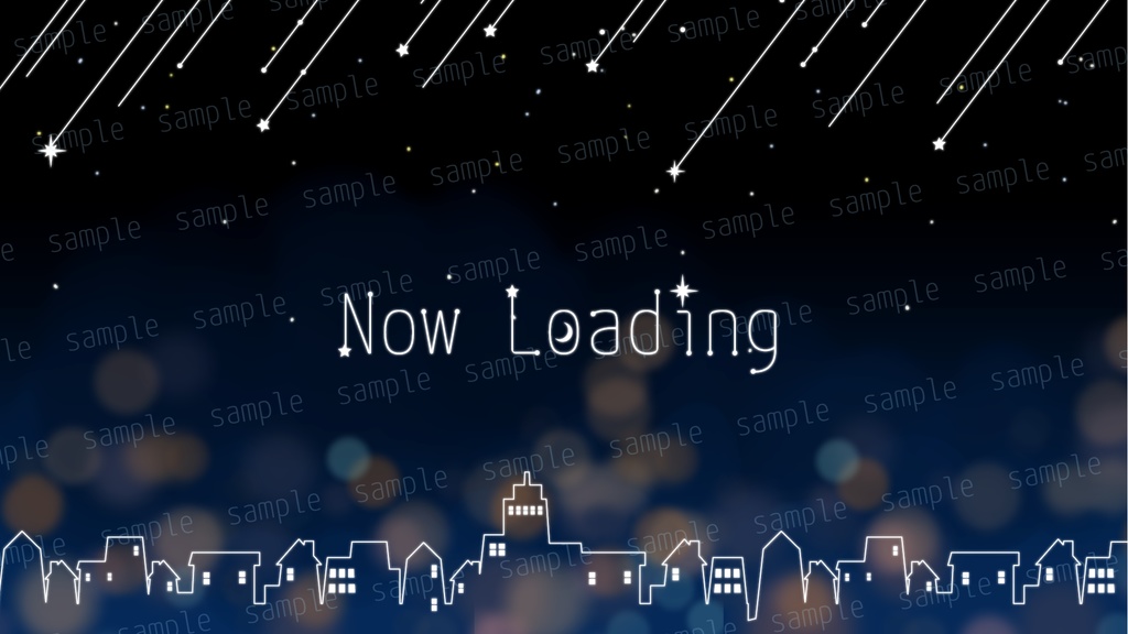 夜と夜景の配信背景素材【配信素材セット】