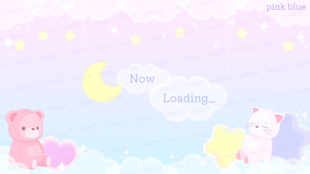 ぬいぐるみと夢見る配信素材【配信素材セット】