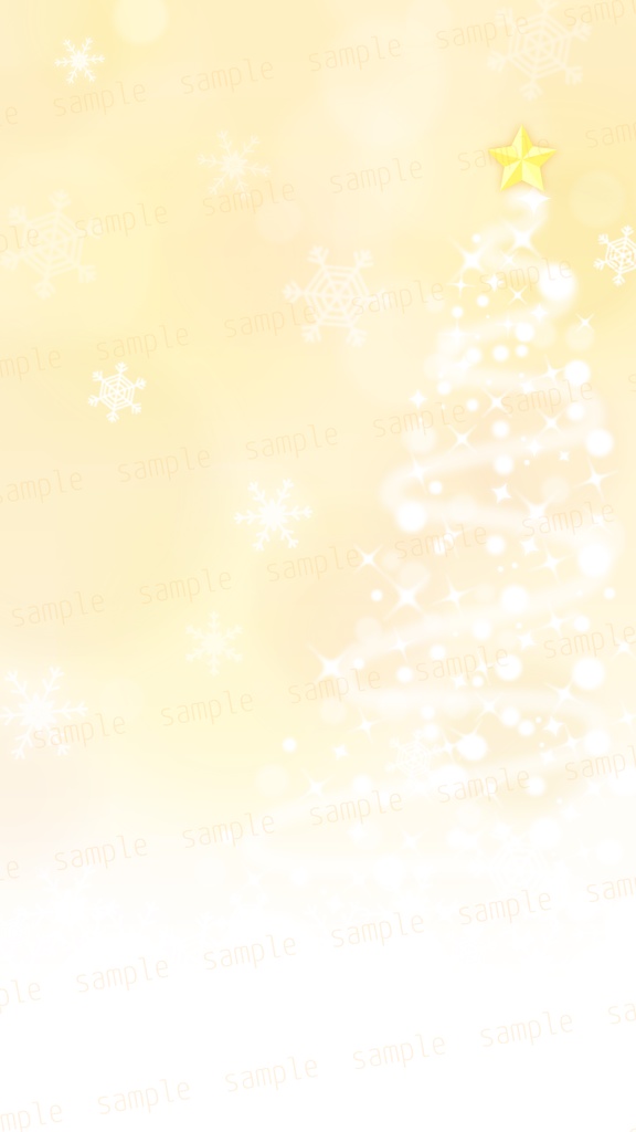 【縦横型配信】クリスマスツリーと雪景色の配信素材【背景素材】