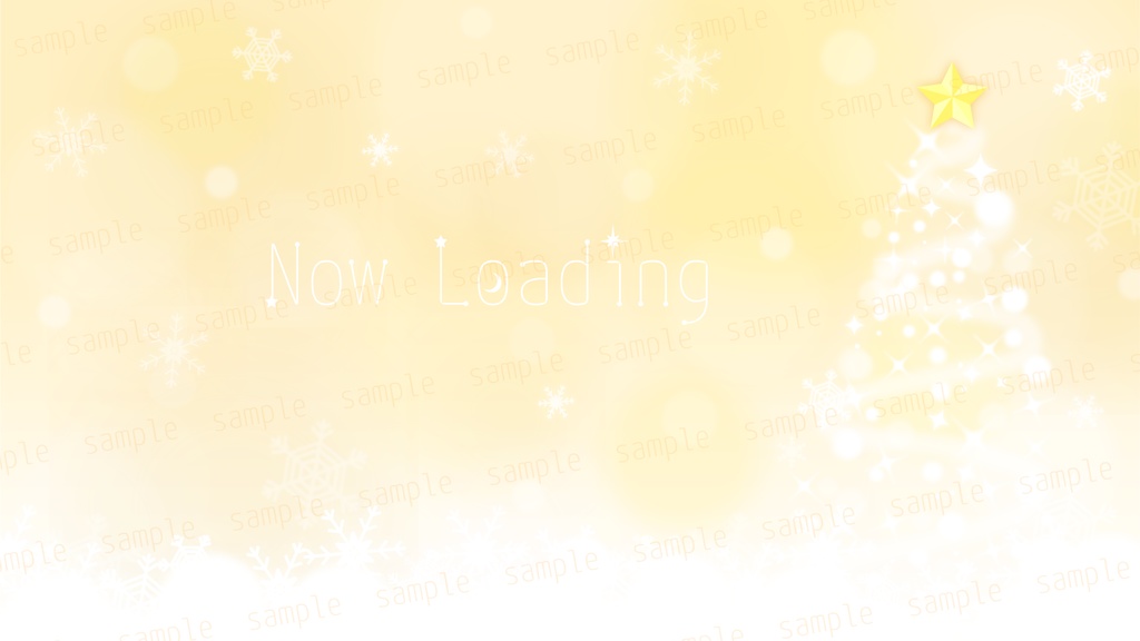 【縦横型配信】クリスマスツリーと雪景色の配信素材【背景素材】