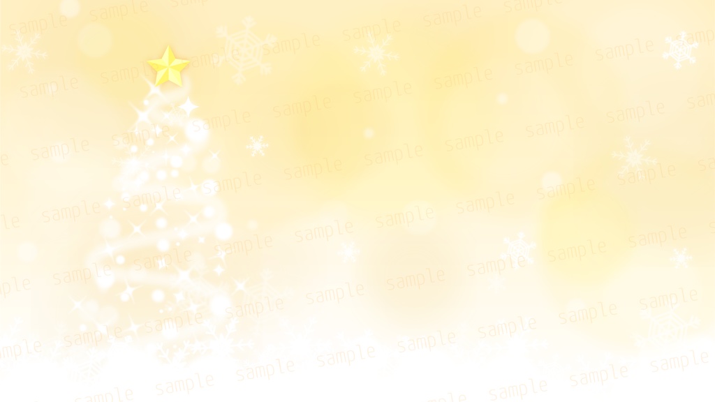 【縦横型配信】クリスマスツリーと雪景色の配信素材【背景素材】