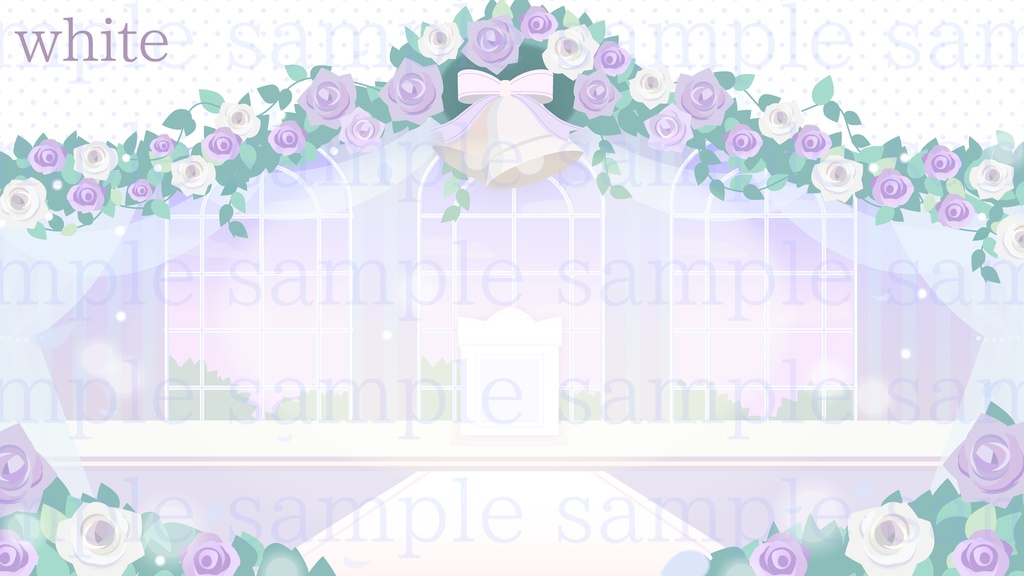 くすみラベンダーカラーなウェディングの背景素材【配信素材】