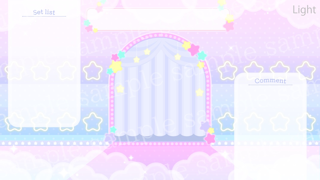 動く!ゆめかわステージの動画背景素材【動画背景】