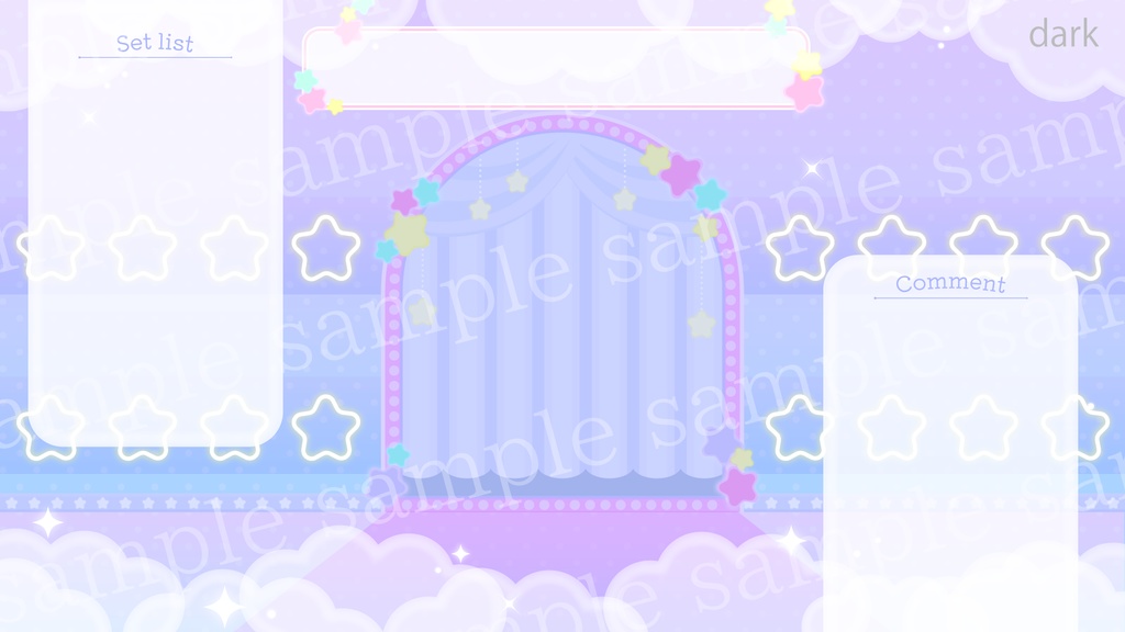 動く!ゆめかわステージの動画背景素材【動画背景】