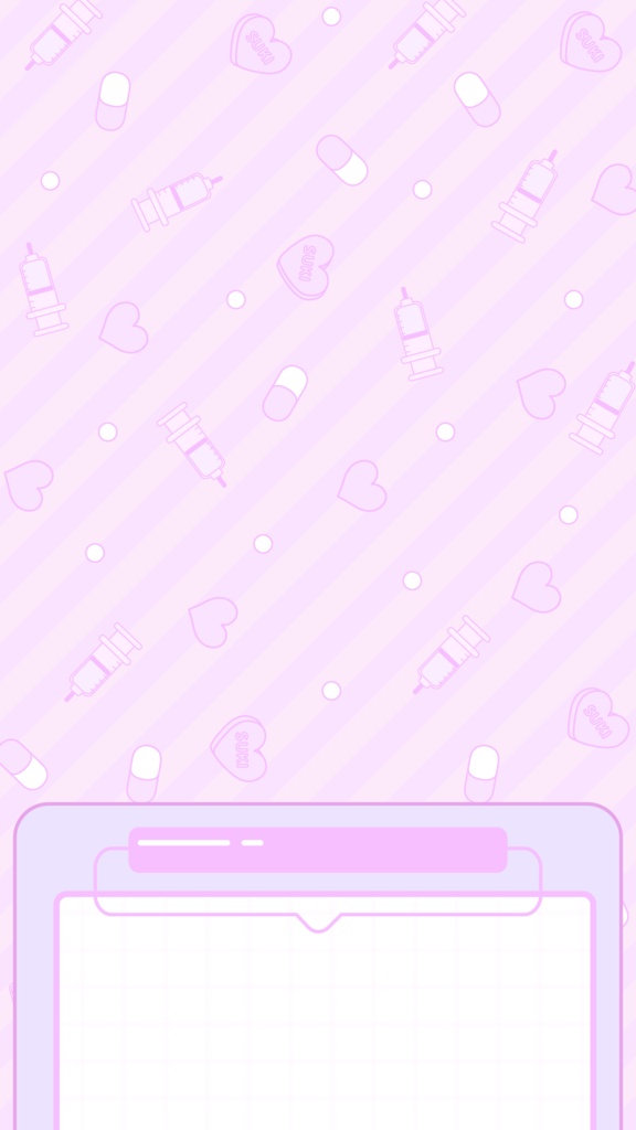 【配信背景】地雷系風な病みかわ配信画面【Vtuber Background】