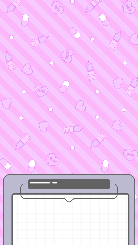 【配信背景】地雷系風な病みかわ配信画面【Vtuber Background】