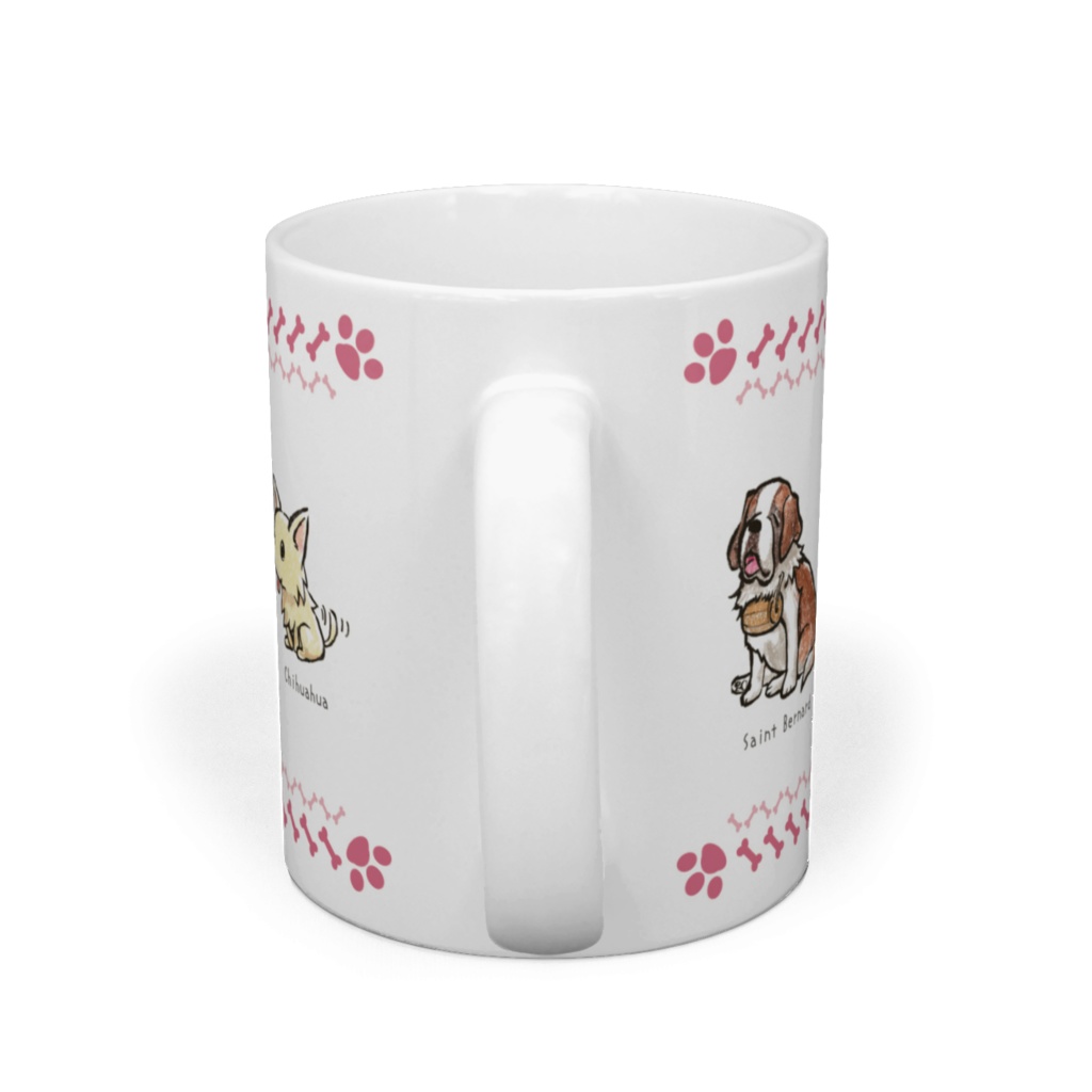 マグカップ犬C、セントバーナード、シャーペイ、シェパード、シーズー、チワワ