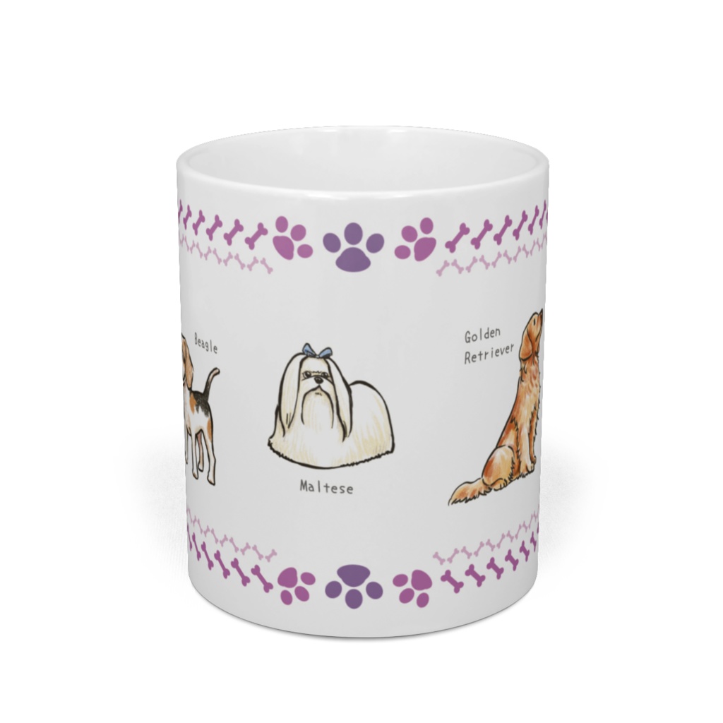 マグカップ犬Dバセットハウンドビーグルマルチーズゴールデンレトリバーシベリアンハスキー