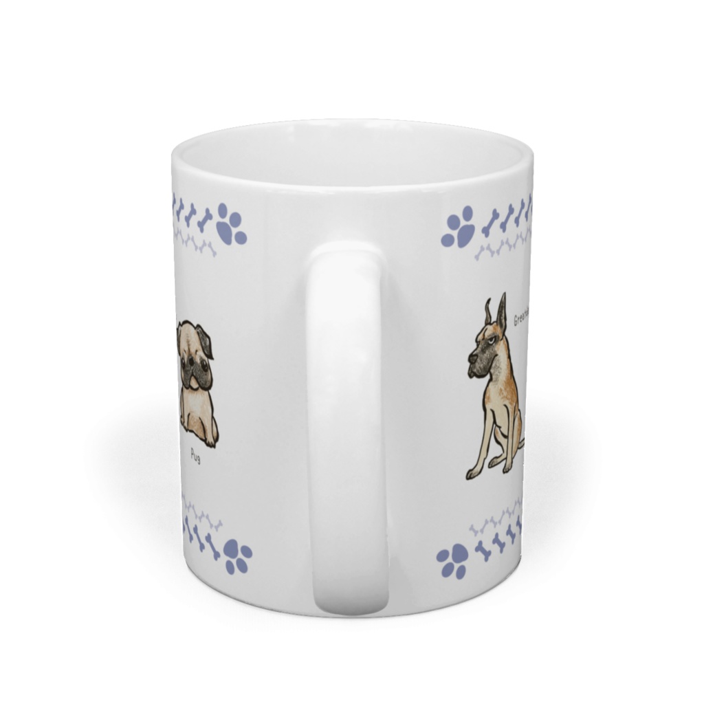 マグカップ犬E グレートデン、チャウチャウ、パグ、アイリッシュセッター、ブルテリア