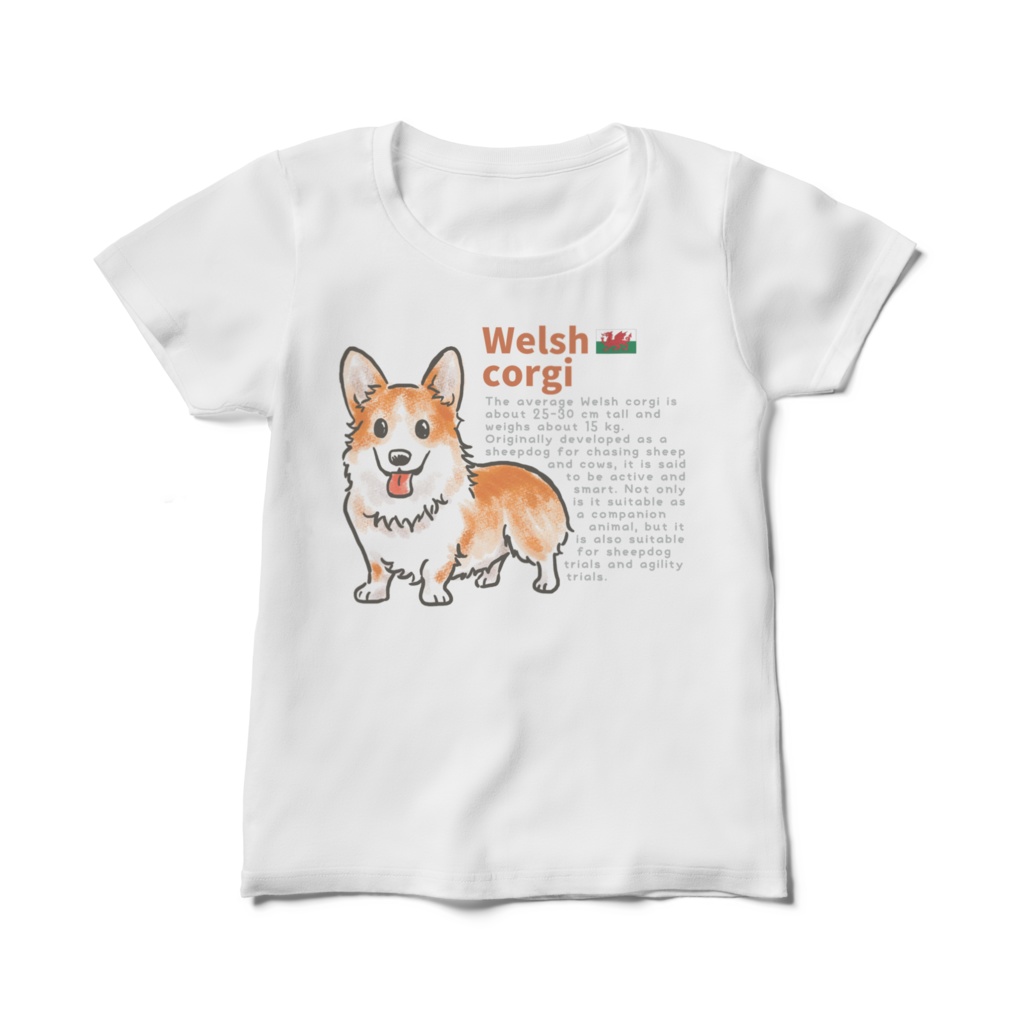 コーギーTシャツレディース