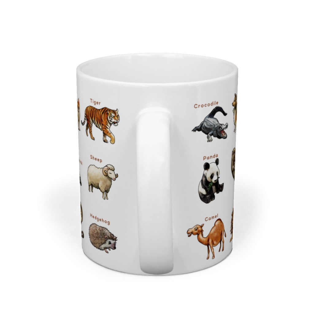 動物イラスト24種類マグカップ